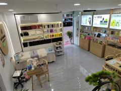T2区马路边临街楼上下60平化妆品店转让